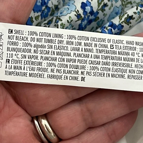 Hyacinth House Tuckernuck Floral Mini Dress Ruffle sleeves SZ M NWOT - Picture 4 of 9